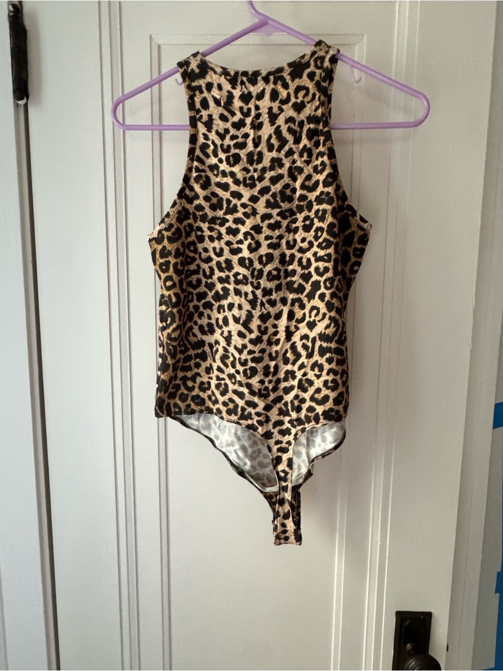 ALLSAINTS Leopard Print High-Neck Tank Bodysuit - Picture 3 of 4